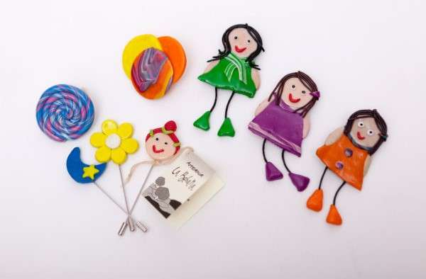 Broche de muñeca de fimo