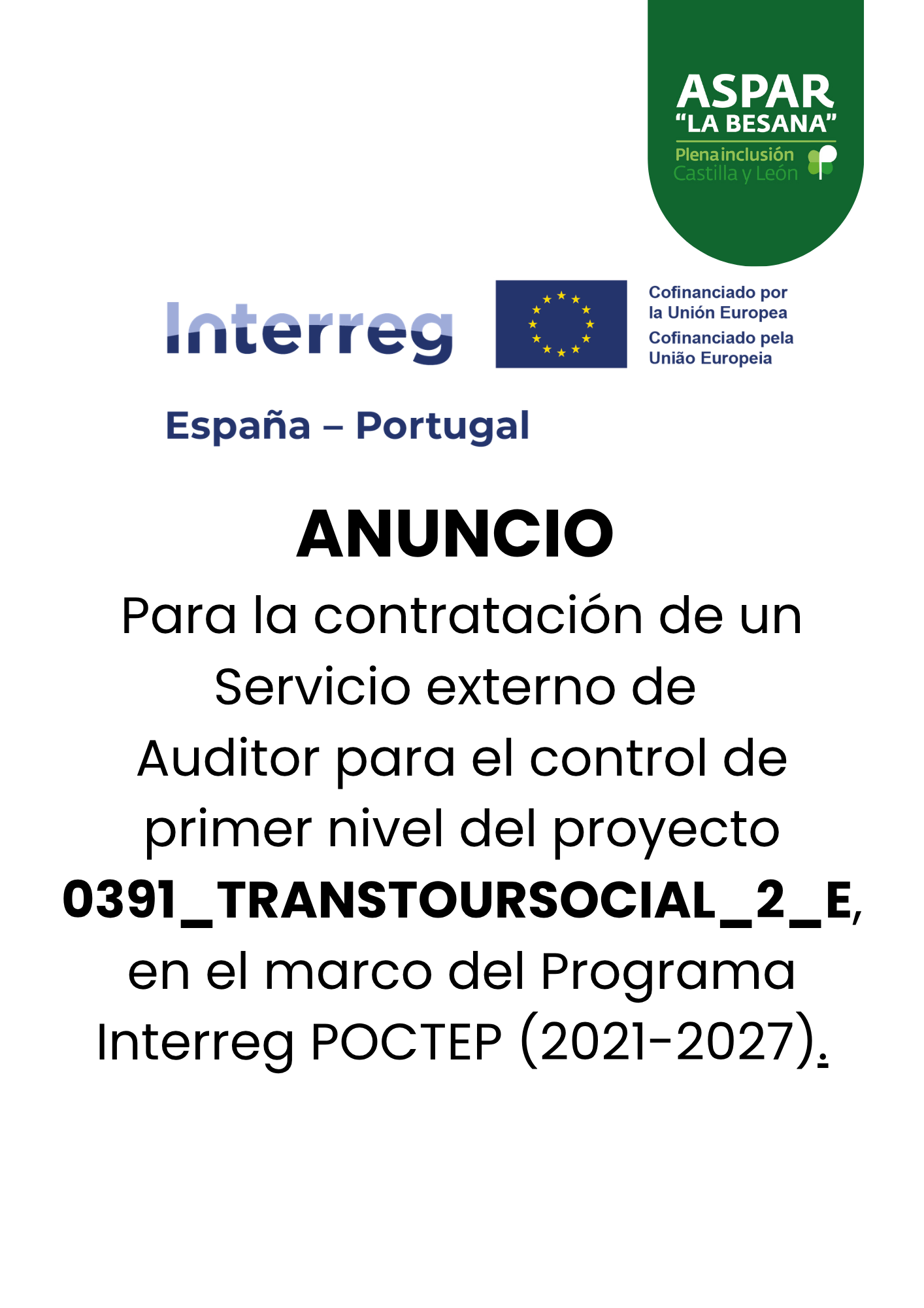 ANUNCIO LICITACIÓN
